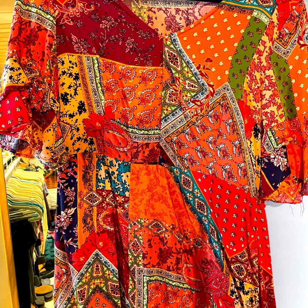 Patchwork boho top!!